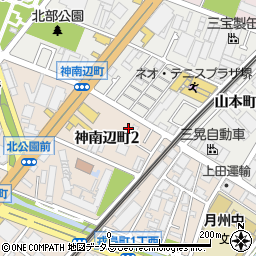 大阪府堺市堺区神南辺町2丁97周辺の地図