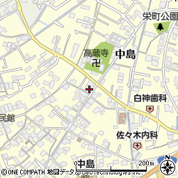 岡山県倉敷市中島197周辺の地図