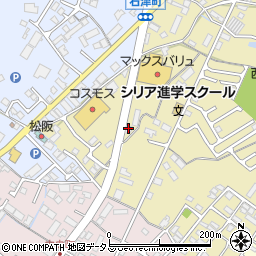 うなぎ亭一座松阪店周辺の地図