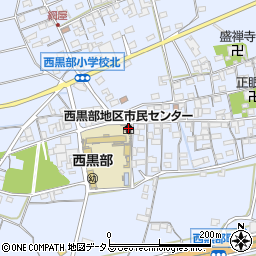 西黒部公民館周辺の地図