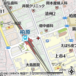ほっかほっか亭　柏原駅前店周辺の地図