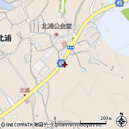 岡山県岡山市南区北浦706周辺の地図