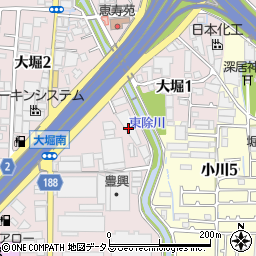 関西美工周辺の地図