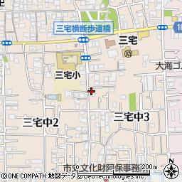 松原三宅郵便局 ＡＴＭ周辺の地図