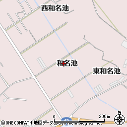 愛知県田原市堀切町和名池周辺の地図