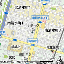 大阪府堺市堺区南清水町周辺の地図