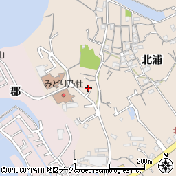 岡山県岡山市南区北浦124周辺の地図