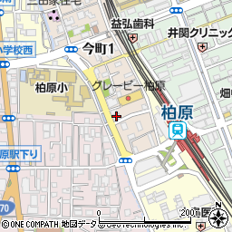 住友生命保険東大阪支社柏原支部周辺の地図