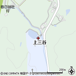 三重県名張市上三谷558周辺の地図
