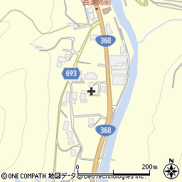 三重県名張市長瀬1383周辺の地図