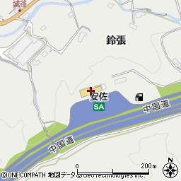 中国自動車道安佐サービスエリア上り線インフォメーション周辺の地図