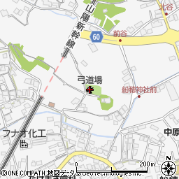 倉敷市　船穂弓道場周辺の地図