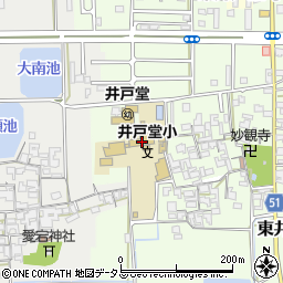 天理市立井戸堂小学校周辺の地図