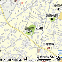 岡山県倉敷市中島186周辺の地図