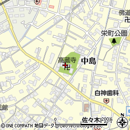 高蔵寺周辺の地図