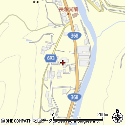 三重県名張市長瀬1379周辺の地図