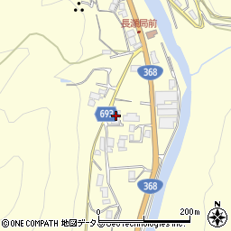 三重県名張市長瀬1377周辺の地図