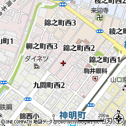 大阪府堺市堺区柳之町西周辺の地図