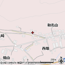 愛知県田原市堀切町和名山周辺の地図