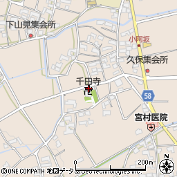 千田寺周辺の地図