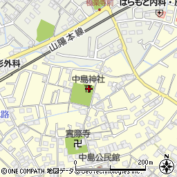 岡山県倉敷市中島427周辺の地図