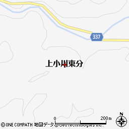 山口県萩市上小川東分周辺の地図