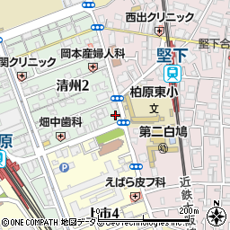 ドミノ・ピザ　柏原店周辺の地図