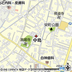 岡山県倉敷市中島182周辺の地図