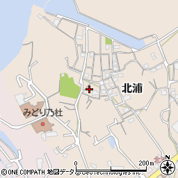 岡山県岡山市南区北浦332周辺の地図