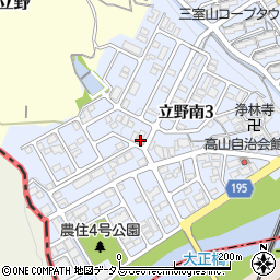 奈良県生駒郡三郷町立野南3丁目17-10周辺の地図