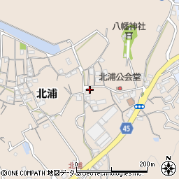 岡山県岡山市南区北浦761周辺の地図
