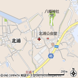 岡山県岡山市南区北浦760-2周辺の地図