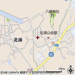 岡山県岡山市南区北浦760周辺の地図