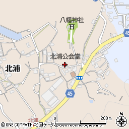 北浦公会堂周辺の地図