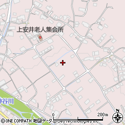 広島県福山市新市町上安井周辺の地図