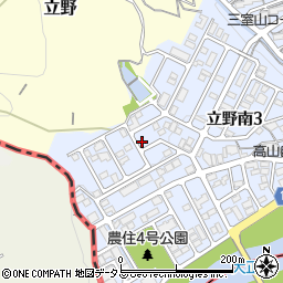 奈良県生駒郡三郷町立野南3丁目17-23周辺の地図