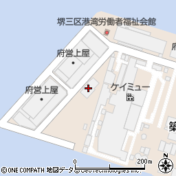 株式会社上組大阪支店堺出張所周辺の地図