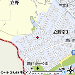奈良県生駒郡三郷町立野南3丁目17-20周辺の地図