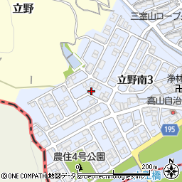 奈良県生駒郡三郷町立野南3丁目17周辺の地図