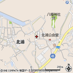 岡山県岡山市南区北浦764周辺の地図