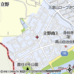 奈良県生駒郡三郷町立野南3丁目17-5周辺の地図