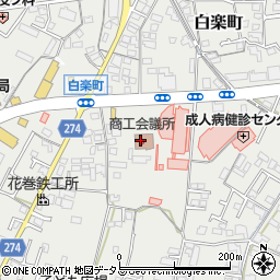 倉敷商工会議所周辺の地図