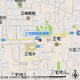 大阪中河内農業協同組合　三宅支店周辺の地図