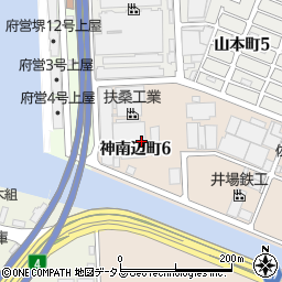 大阪府堺市堺区神南辺町6丁周辺の地図