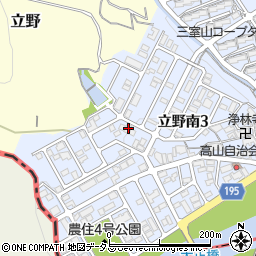 奈良県生駒郡三郷町立野南3丁目17-2周辺の地図