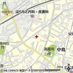 岡山県倉敷市中島107周辺の地図