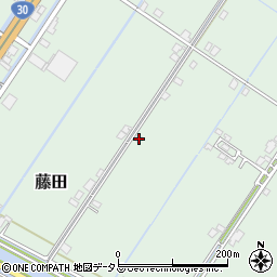 岡山県岡山市南区藤田1704周辺の地図