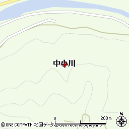 山口県萩市中小川周辺の地図