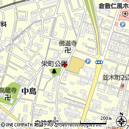 岡山県倉敷市中島214周辺の地図