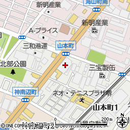 大阪府堺市堺区山本町2丁70周辺の地図